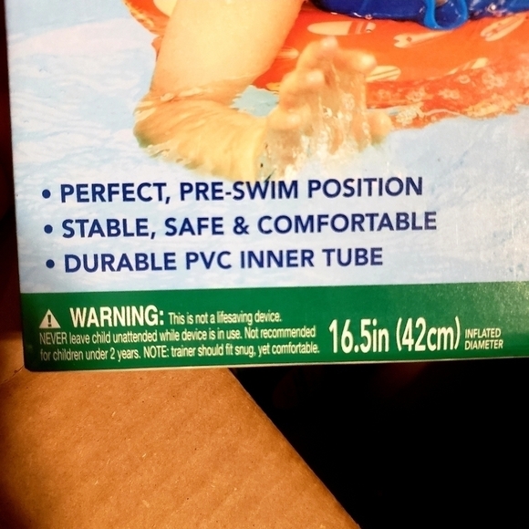 NIB Swim School Deluxe Tot Trainer Float Tube Pool Learn Traning Toddler Child - Picture 6 of 10